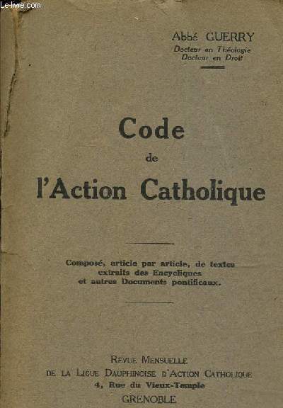 Code de l'action catholique