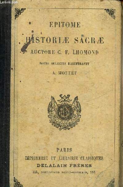 Epitome historiae sacrae auctore C.F. Lhomond