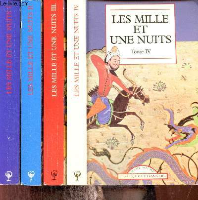 Les Mille et Une Nuits, contes arabes - 4 volumes, tomes I, II, III et IV