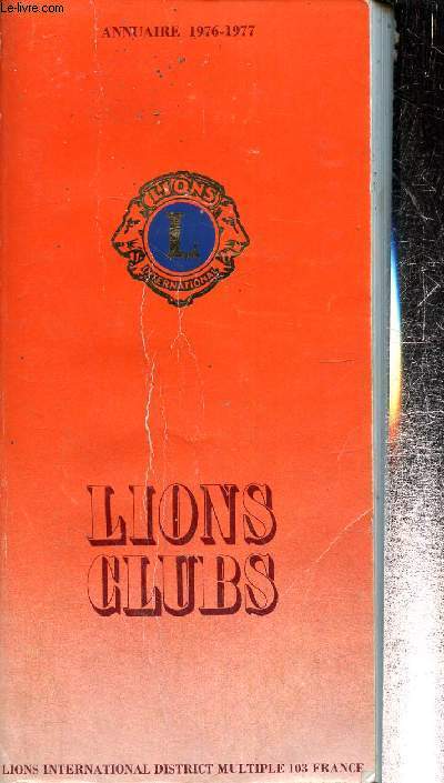 Lions Clubs - Annuaire 1976-1977