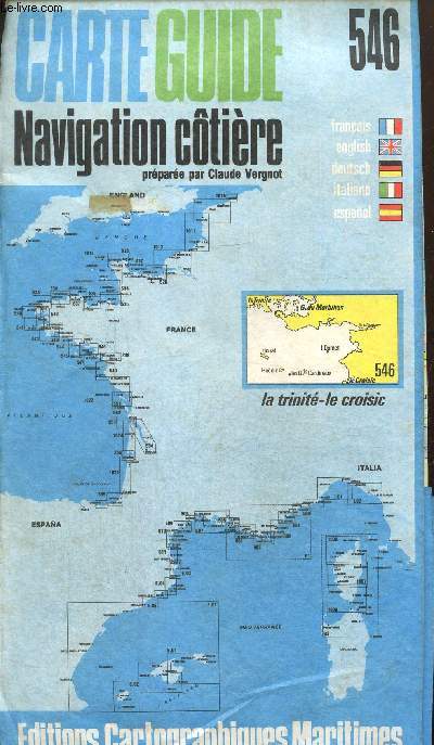 Carte Guide Navigation Ctire, n546 : La Trinit - Le Croisic
