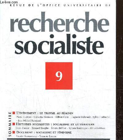 Revue de l'office universitaire de Recherche Socialiste, n9 (dcembre 1999), supplment  