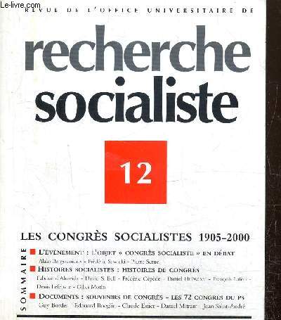 Revue de l'office universitaire de Recherche Socialiste, n12 (septembre 2000), supplment  