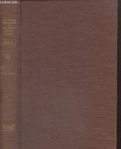 Dictionnaire biographique du mouvement ouvrier franais, quatrime partie : 1914-1939 - De la Premire  la Seconde Guerre Mondiale, tome XXII (Cesb  Clem)