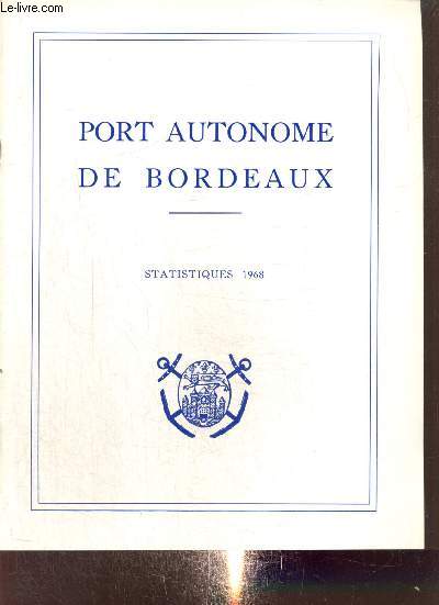 Port autonome de Bordeaux - Statistiques 1968