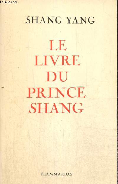 Le Livre du Prince Shang (Collection 