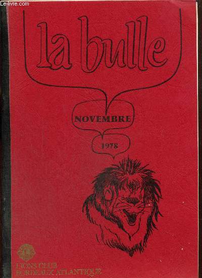 La Bulle (novembre 1978) :