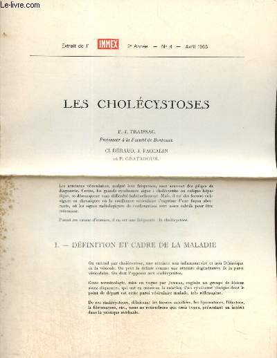 Les Cholcystoses - Extrat de l'Immex, 2e anne, n4 (avril 1965)