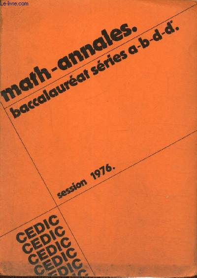Math Annales - baccalaurat sries A-B-D-D'