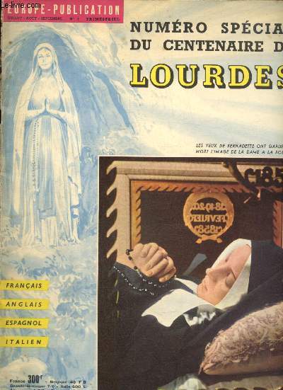 Europe-Publication - Numro spcial du centenaire de Lourdes