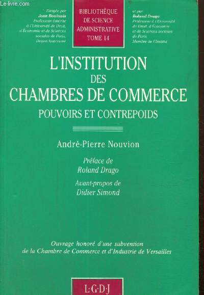 L'institution des chambres de commerce - Pouvoirs et contrepoids (Collection 