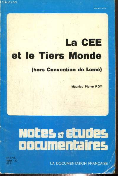 La CEE et le Tiers Monde (hors Convention de Lom) (Collection 