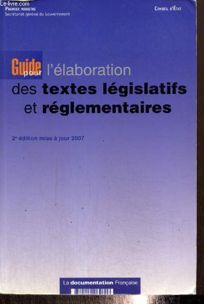 Guide pour l'laboratoir des textes lgislatifs et rglementaires