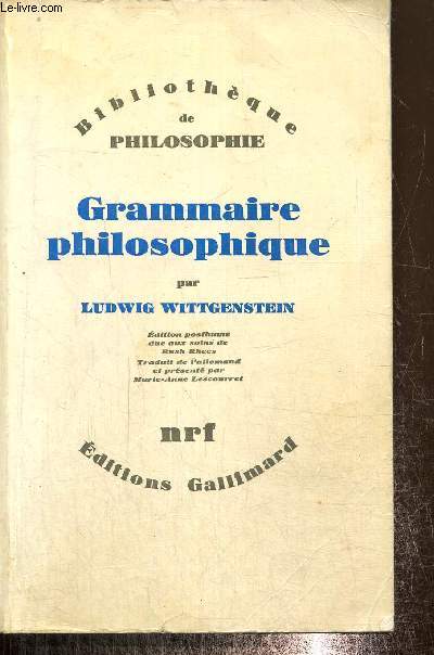 Grammaire philosophique (Collection 