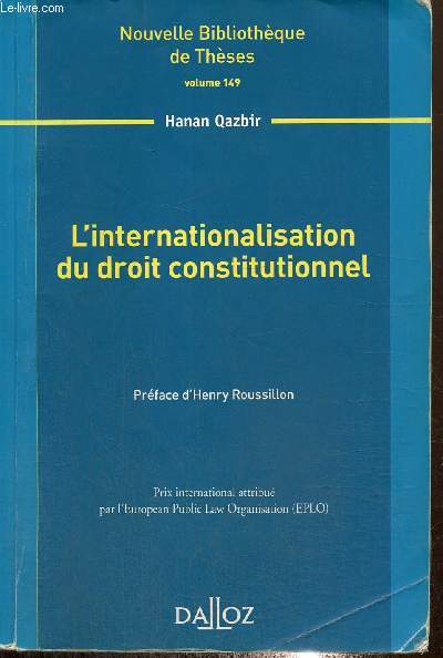 L'internationalisation du droit constitutionnel (Collection 