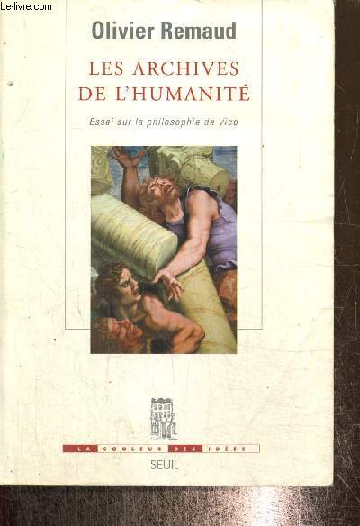 Les archives de l'humanit - Essai sur la philosophie de Vico (Collection 