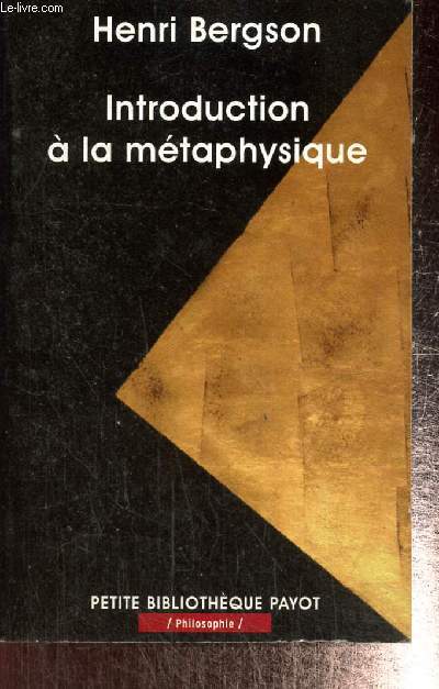 Introduction  la mtaphysique (Collection 