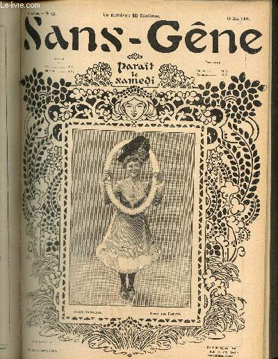 Sans-Gne, n12 (18 mai 1901) : Acteuse / Huis-clos / L'aveugle et le paralytique / Les femmes d'Hercules / Nos gamins / Chez la chiromancienne / L'herbe nouvelle /...