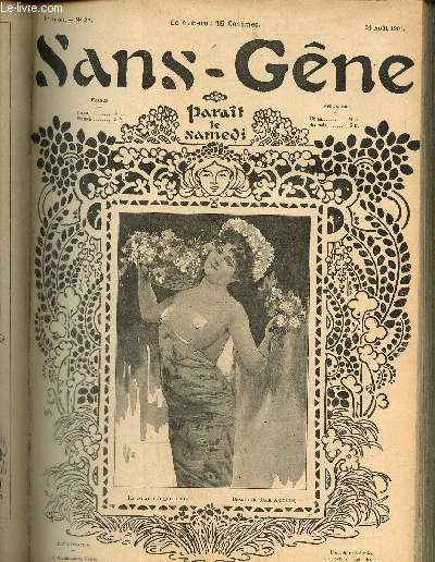 Sans-Gne, n27 (31 aot 1901) : Bonne fortune / L'hygine des Belles / Les ides de Madame Mre / Canicule / L'amateur / Les petits fous / Leurs albums / Pauvre poux /...