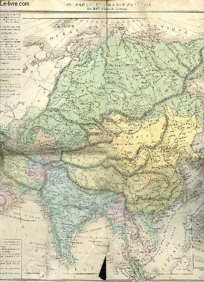 Carte politique et ethnographique de l'Asie