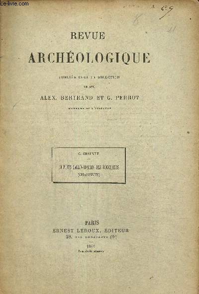 Extrait de la Revue Archologique : Le puits gallo-romain des Bouchauds (Charente)