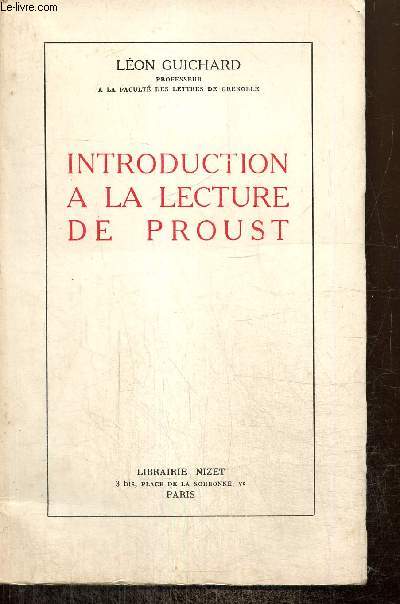 Introduction  la lecture de Proust