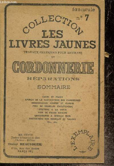Cordonnerie, rparations (Collection 