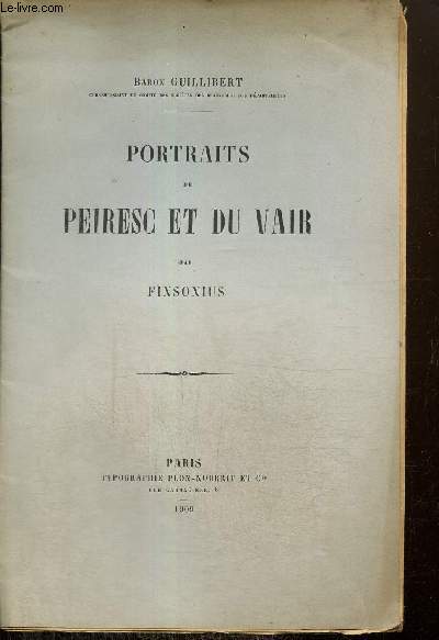 Portraits de Peiresc et du Vair par Finsonius