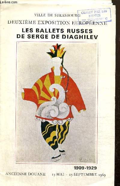 Lot de 10 illustrations : Les ballets russes de Serge de Diaghilev, deuxime exposition europenne
