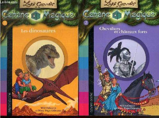 Les Carnets de la Cabane Magique, tomes I et II : Les dinosaures / Chevaliers et chteaux forts