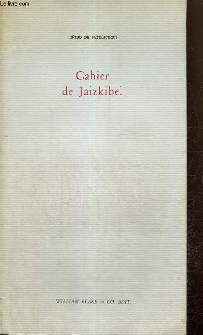 Cahier de Jaizkibel