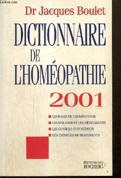 Dictionnaire de l'homopathie 2001