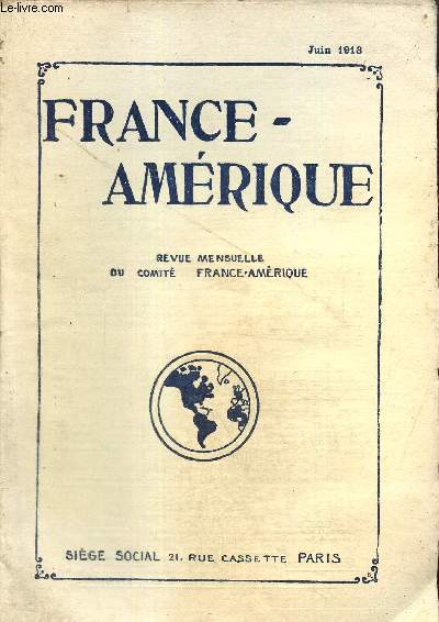 France-Amrique, n42 (juin 1913) :