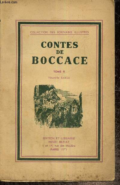 Contes de Boccace, tome II (Collection des Ecrivains Illustres)
