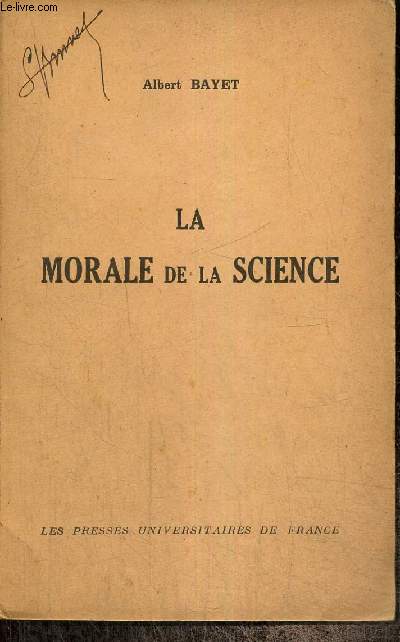 La morale de la science