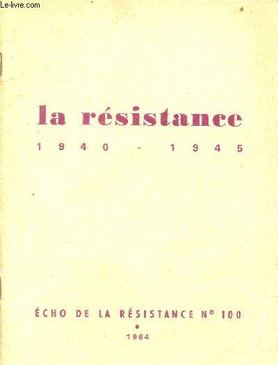 La rsistance 1940-1945 - Echo de la rsistance n100.