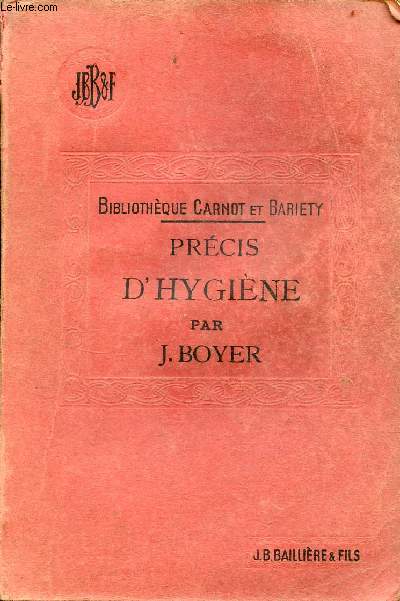 Prcis d'hygine - Collection Bibliothque du doctorat en mdecine.