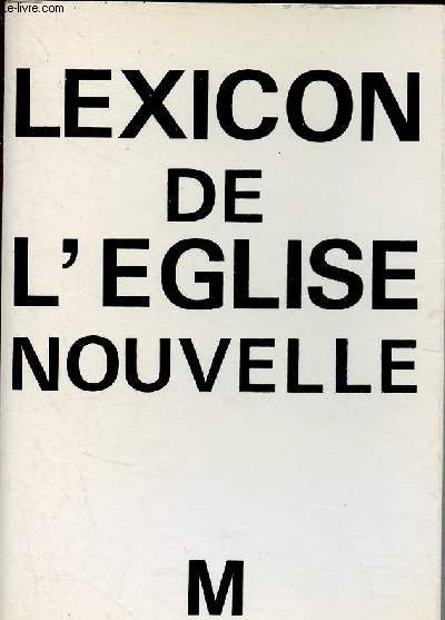 Lexicon de l'glise nouvelle.