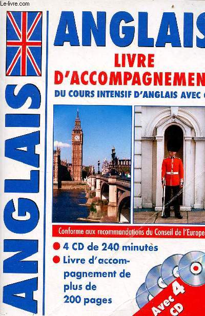 Anglais livre d'accompagnement du cours intensif d'anglais avec - CD NON INCLUS SEULEMENT LE LIVRE D'ACCOMPAGNEMENT.