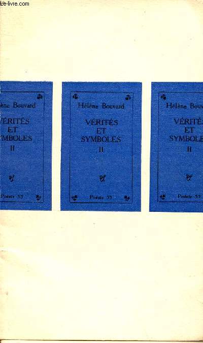 Vrits et symboles - Tome 2 - Collection Cahiers P.S. n444.