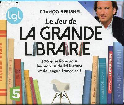 Coffret : Le jeu de la grande librairie 500 questions pour les mordus de littrature et de langue franaise !