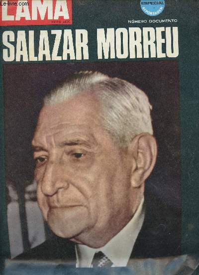 Flama numero extra 27 de julho de 1970 - Salazar Morreu - Grande especial reportagem.