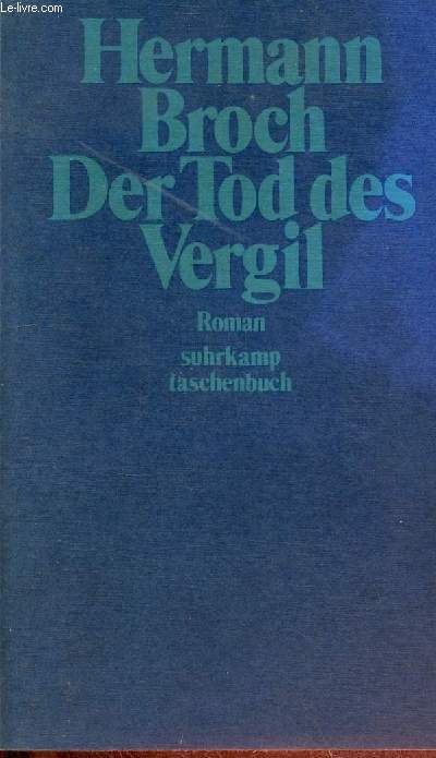Der tod des vergil - roman - Suhrkamp taschenbuch n296.