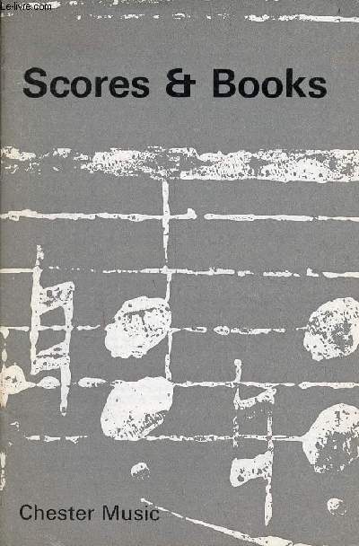Catalogue Scores & Books Chester Music.