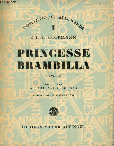 Princesse Brambilla caprice - Collection romantiques allemands n1.