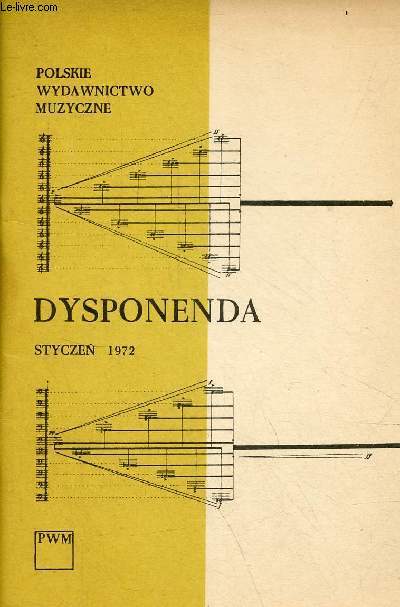 Polskie wydawnictwo muzyczne dysponenda styczen 1972.