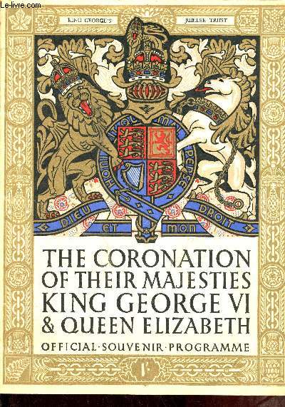 The coronation of their majesties King George VI & Queen Elizabeth mai 12th 1937.