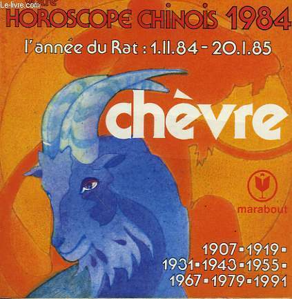 HOROSCOPE CHINOIS - SIGNE DE LA CHEVRE