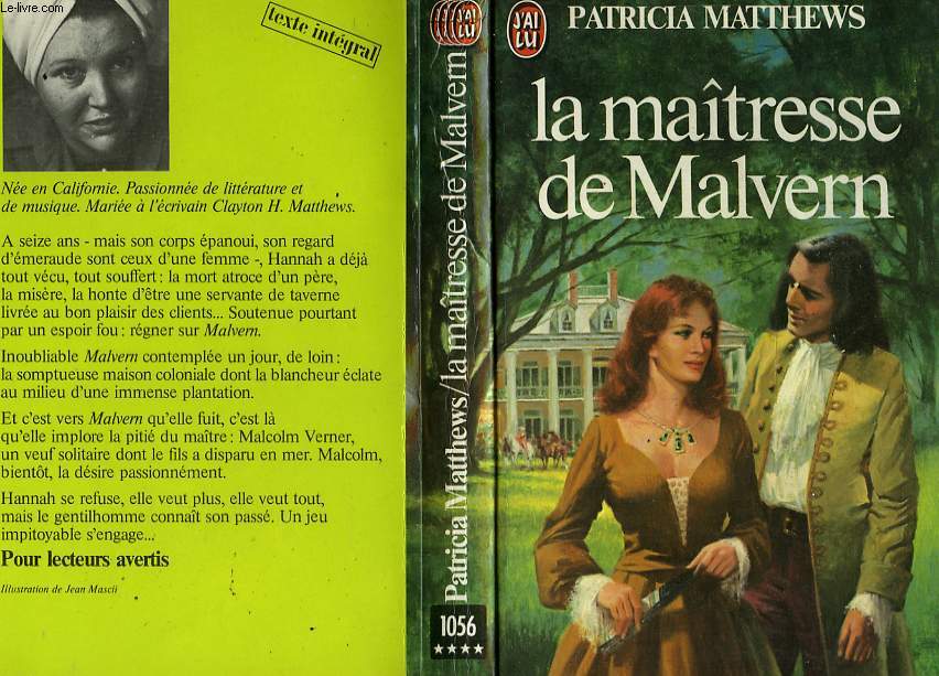 LA MAITRESSE DE MALVERN - LOVE'S AVENGING HEART