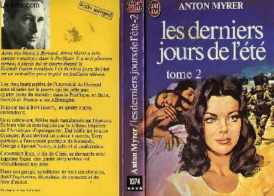 LES DERNIERS JOURS DE L'ETE - TOME 2 - THE LAST CONVERTIBLE